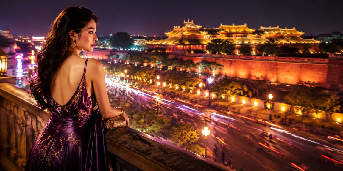Không khí xổ số và đèn neon tại Huế – người dùng tham gia xổ số online trên 282